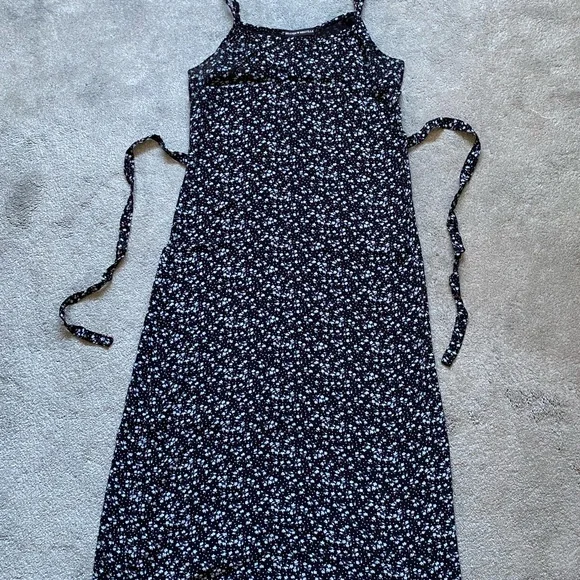 Brandy Melville | Dresses | Brandy Melville Black And Blue Long Dress |  Poshmark